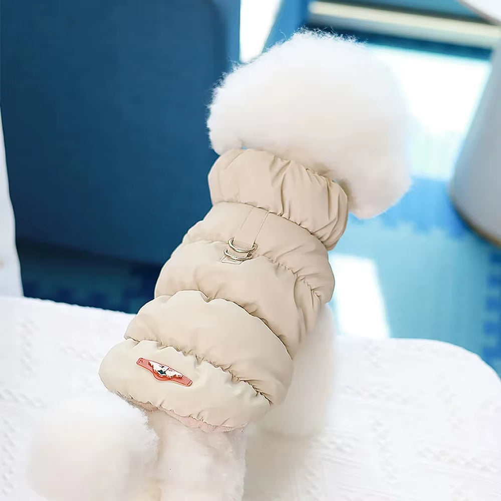 SnuggleFit Winter Pet Jacket – Soft, Stylish Warmth for Small to Medium Dogs & Cats